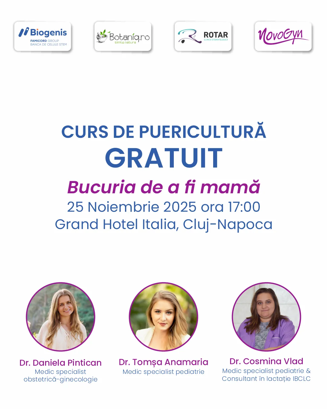 Biogenis invită graviduțele la evenimentul 