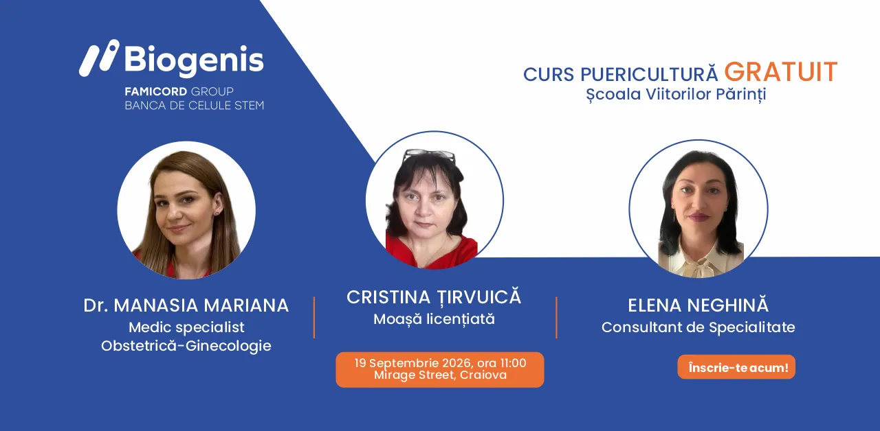 Biogenis invită graviduțele la următorul eveniment 