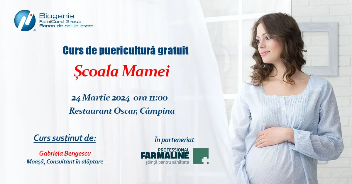 Biogenis invită graviduțele la evenimentul 