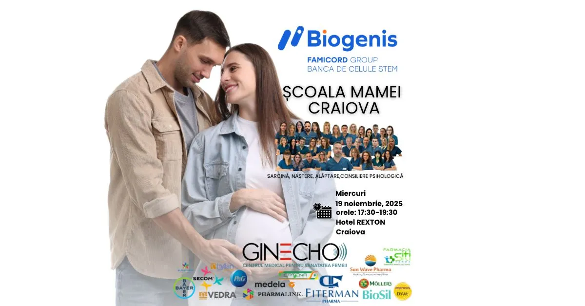 Biogenis invită graviduțele la următorul eveniment 