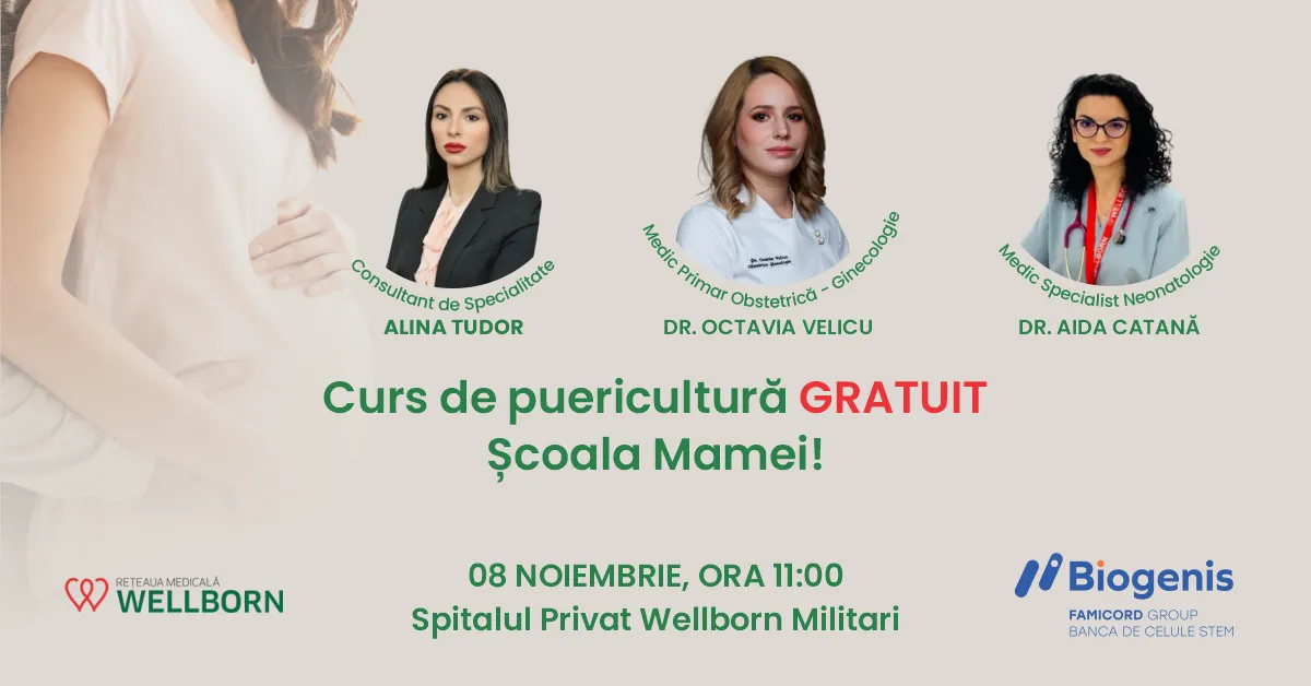 Biogenis invită graviduțele la Cursul de puericultură 