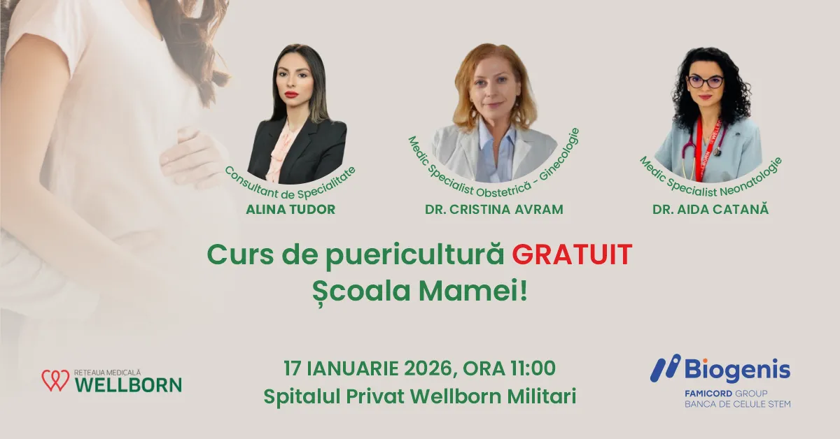 Biogenis invită graviduțele la Cursul de puericultură 