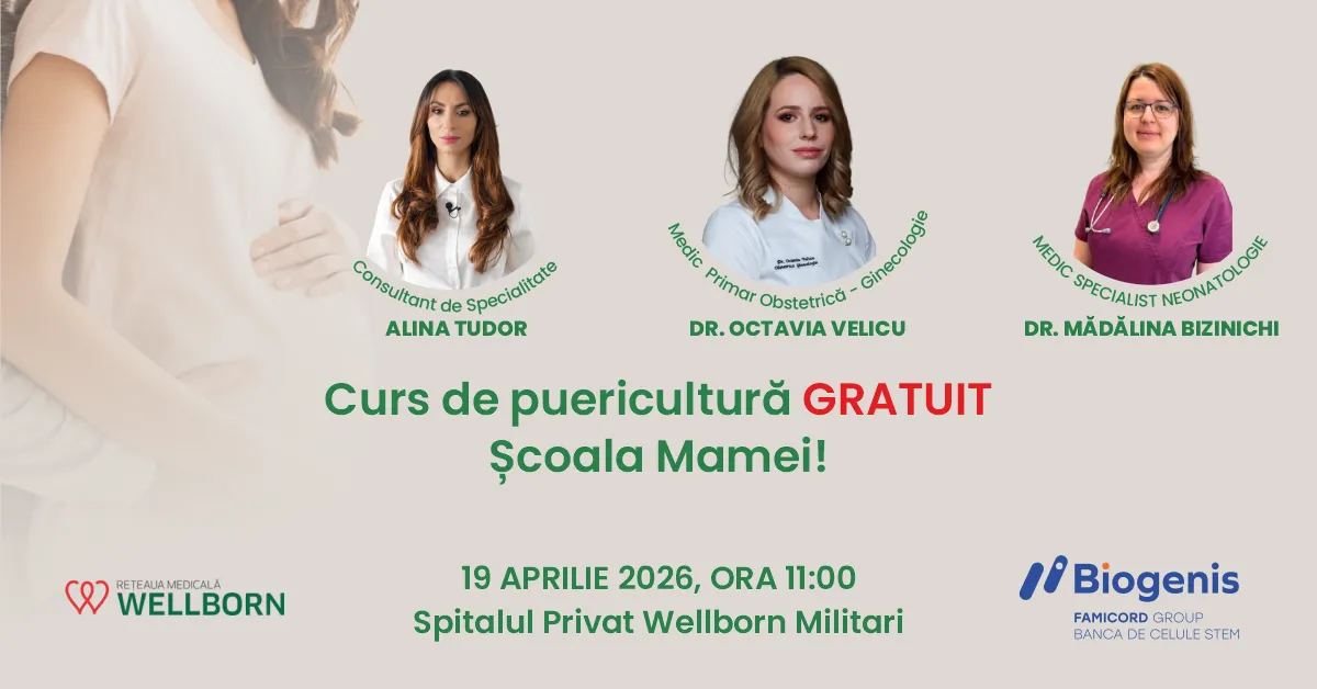 Biogenis invită graviduțele la Cursul de puericultură 