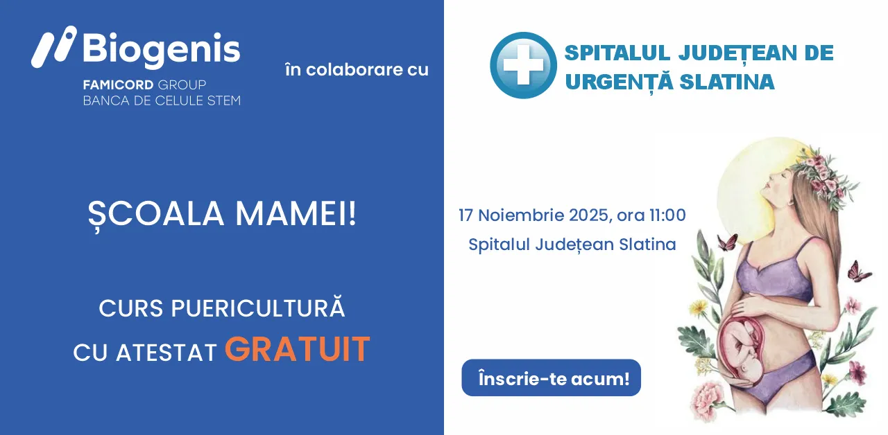 Biogenis invită graviduțele la Cursul de puericultură 