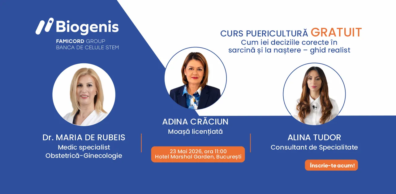 Biogenis invită graviduțele la evenimentul 