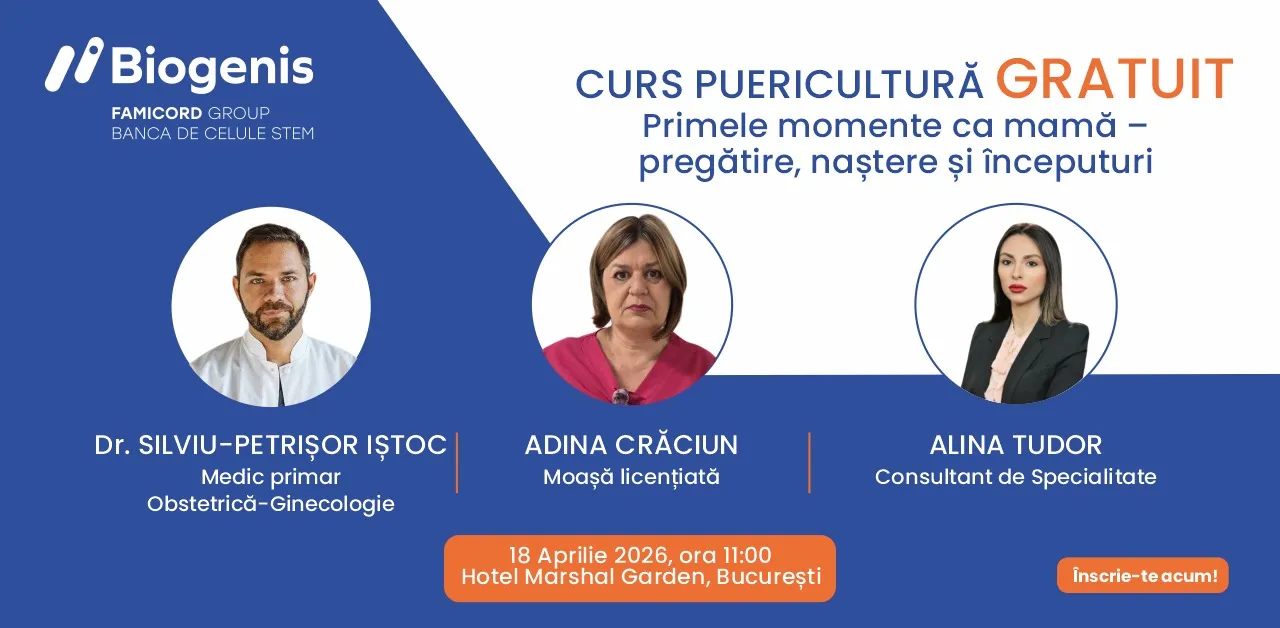 Biogenis invită graviduțele la evenimentul 