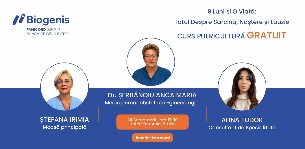 Biogenis invită graviduțele la evenimentul 